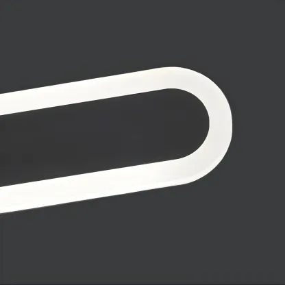 Modern Slim Oval Natural Light LED Outdoor Wall Light