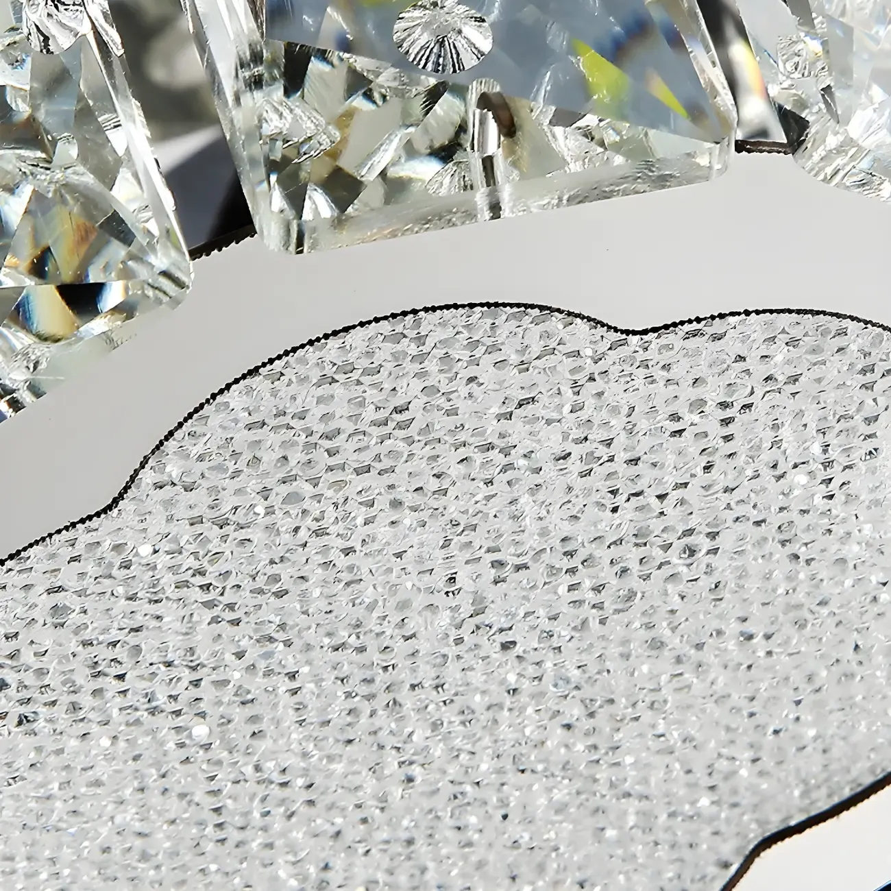 Elegant Modern Crystal Island Hanging Light Image - 8