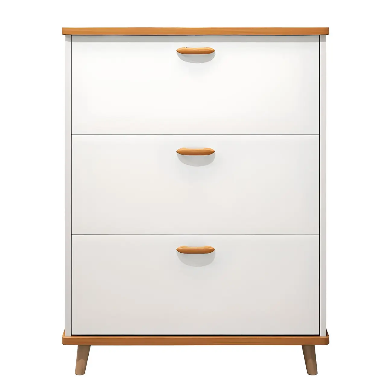 Entryway Vertical Solid Wood Shoe Storage Cabinet  Image - 7 | homeyfad