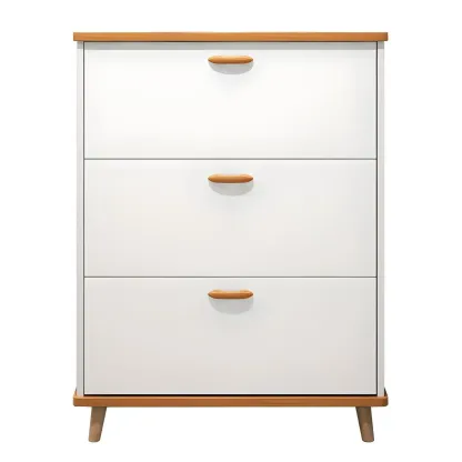 Entryway Vertical Solid Wood Shoe Storage Cabinet  Image - 7