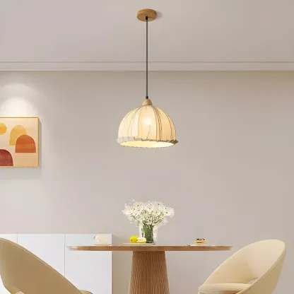 Modern Dome Adjustable Design Multi Lamp Pendant Lights with Wood for Dining Room