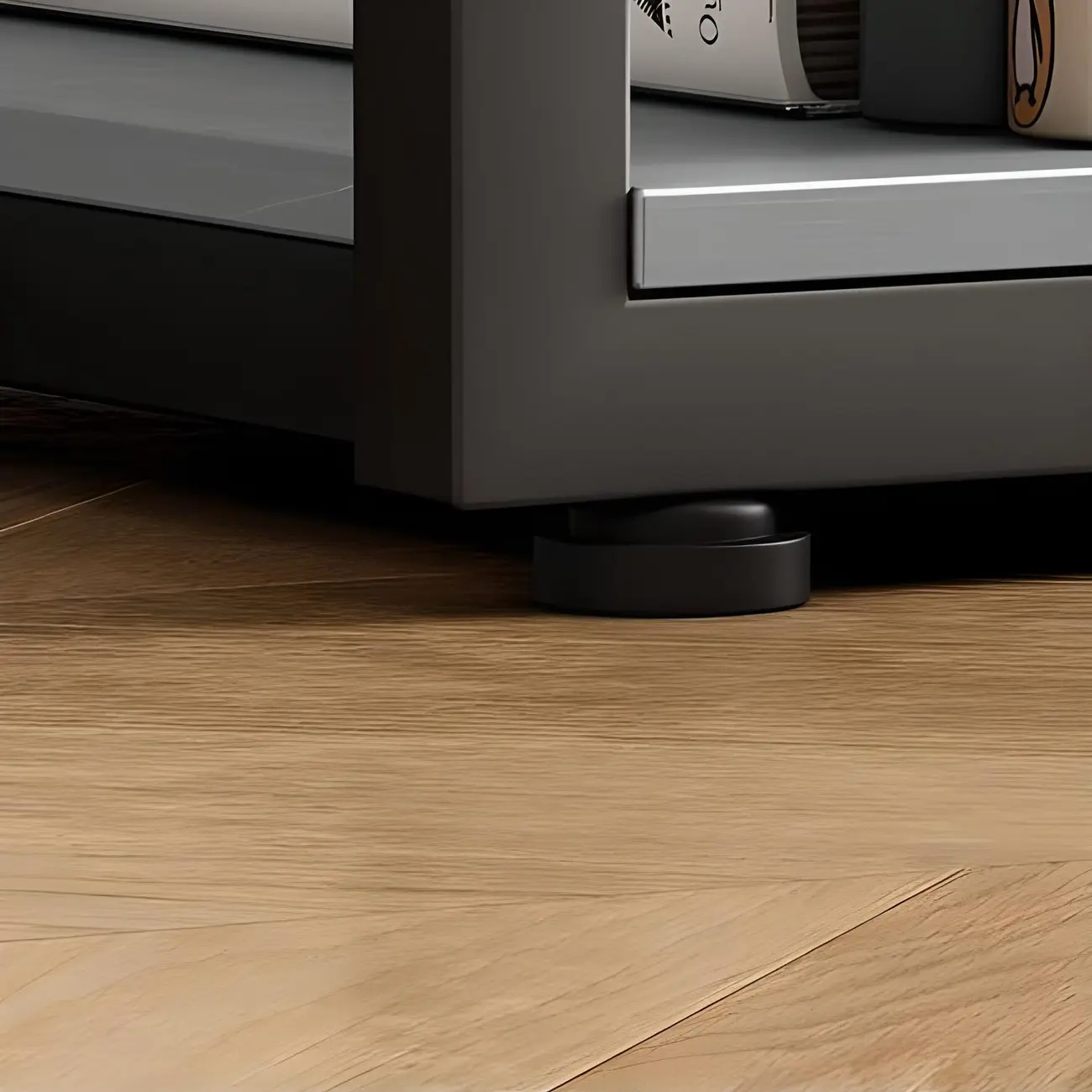 Modern Stone Top Metal 2-Shelf Bar Table for Kitchen Pub Image - 3 | homeyfad