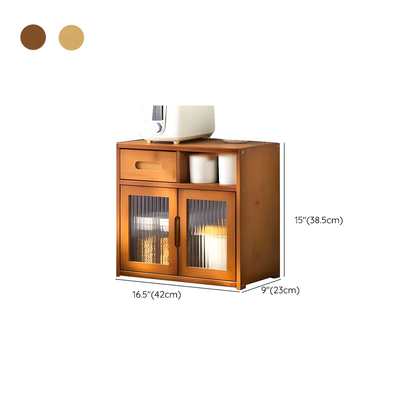 Modern Bamboo Display Cabinet with Acrylic Doors #size | homeyfad