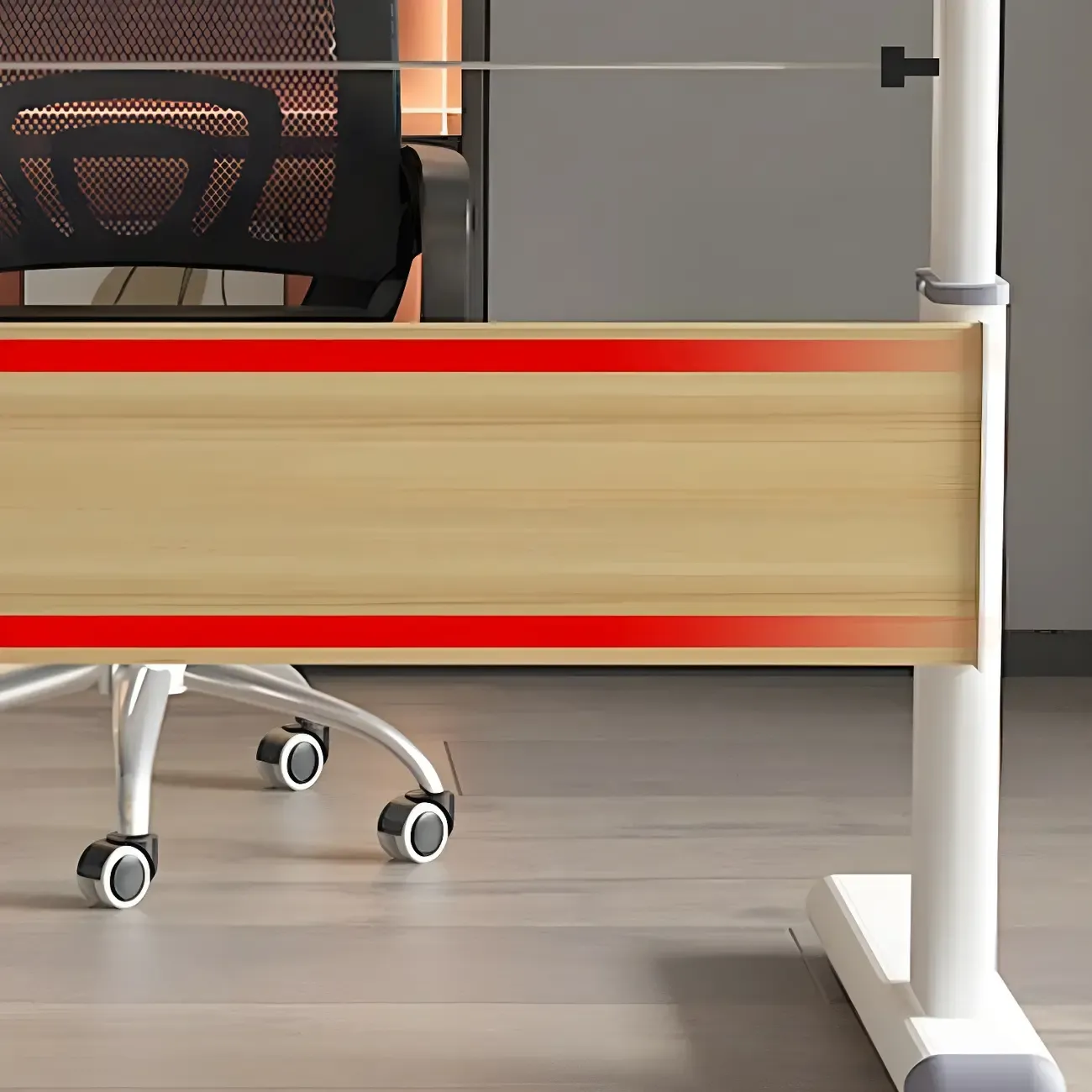 Modern Rectangular T-Shape Adjustable Standing Desk for Office Image - 7
