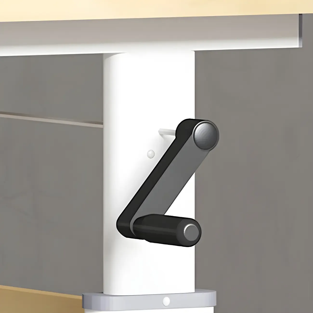 Modern Rectangular T-Shape Adjustable Standing Desk for Office Image - 9