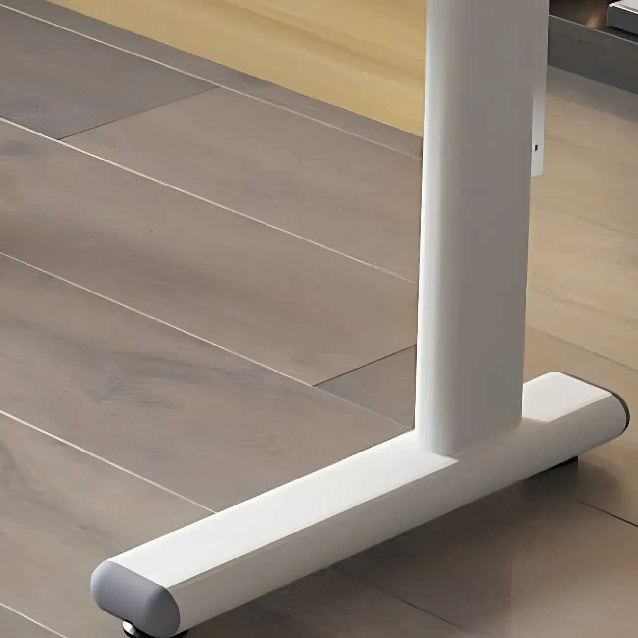 Modern Rectangular T-Shape Adjustable Standing Desk for Office Image - 11