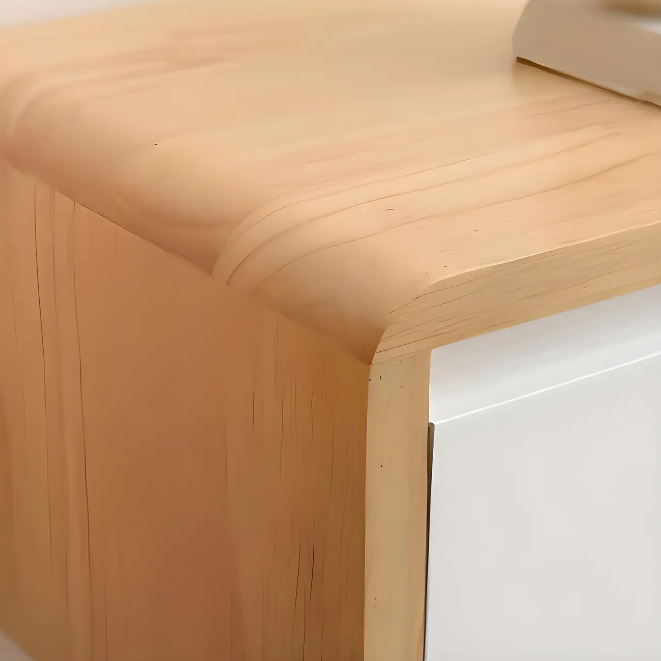 Wooden Wooden Floating TV Stand with Cable Management Image - 13 | homeyfad