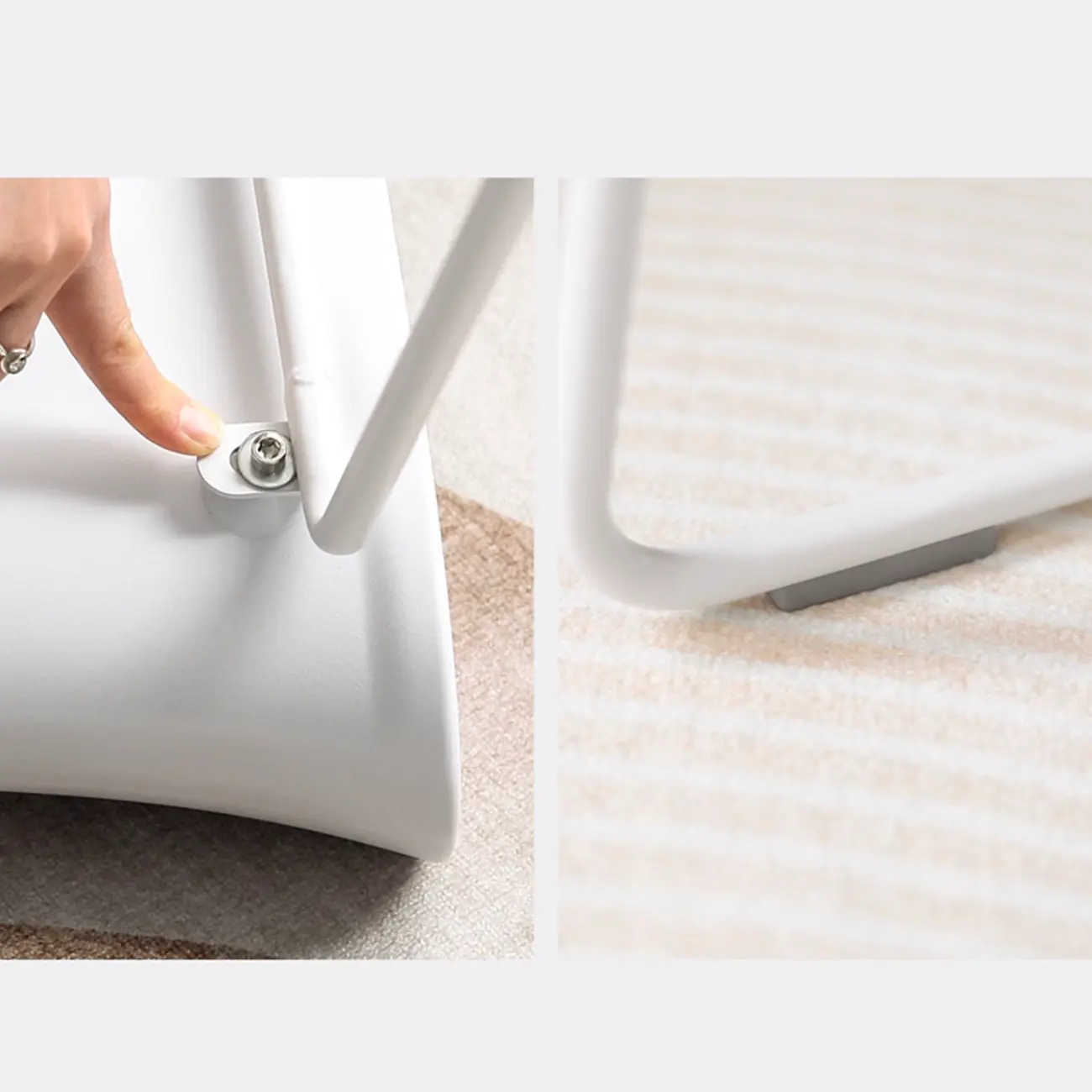 Industrial Plastic Steel Frame Low Back Armless Bar Stool Image - 11 | homeyfad