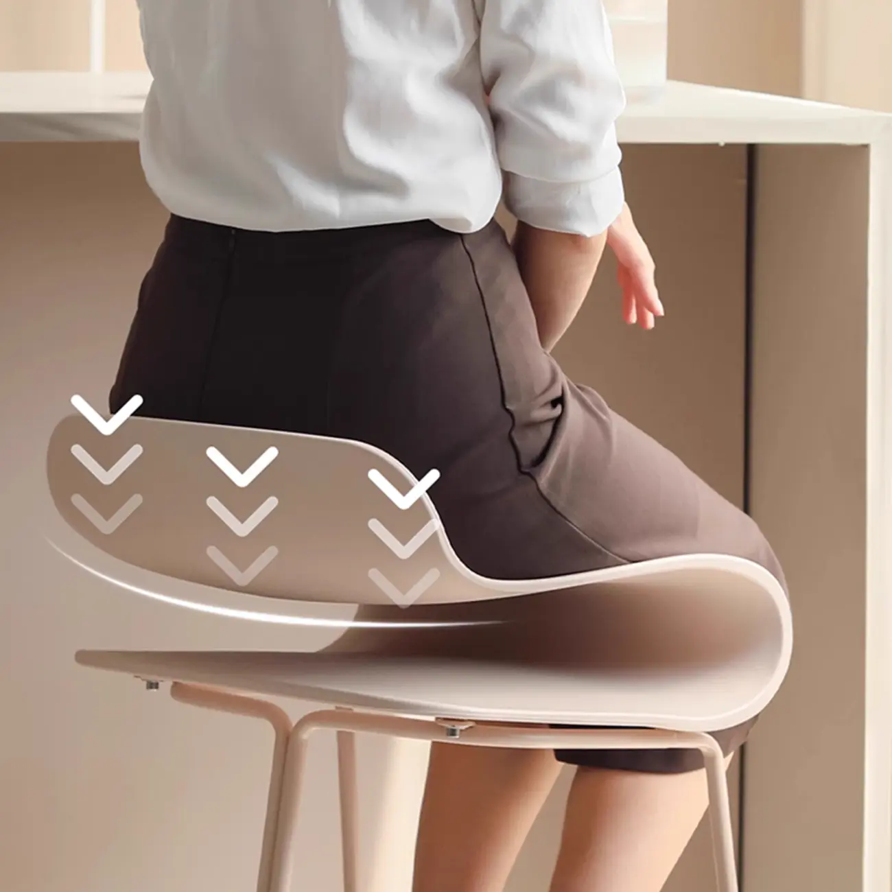 Industrial Plastic Steel Frame Low Back Armless Bar Stool Image - 4 | homeyfad