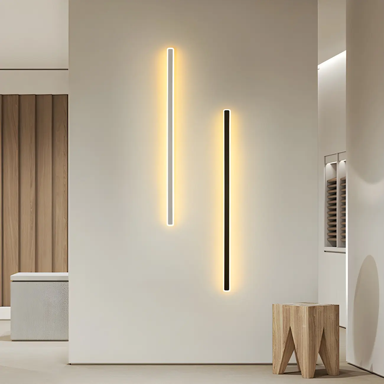 Modern Minimalist LED Geometry Wall Light for Living Room Image - 1 | homeyfad
