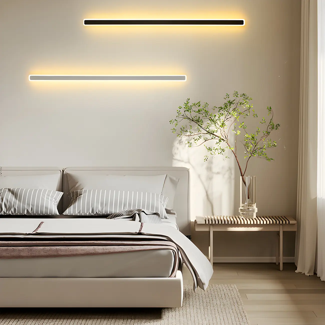 Modern Minimalist LED Geometry Wall Light for Living Room Image - 2 | homeyfad