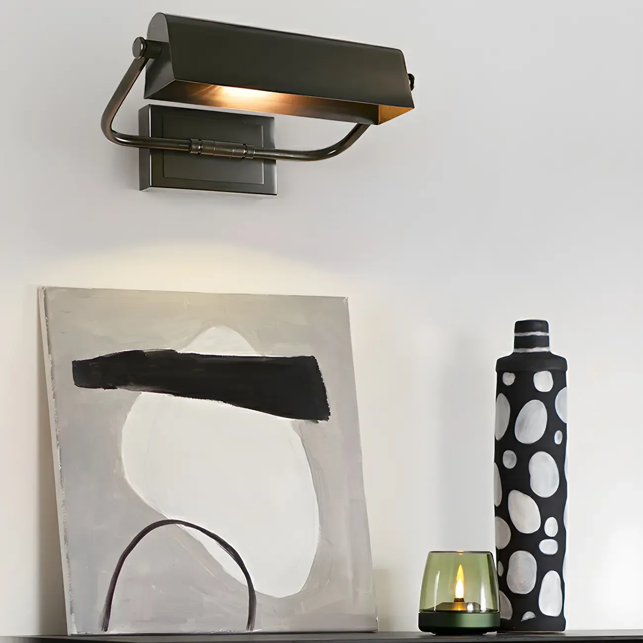 Modern Metal Down Shade Vanity Light for Bathroom