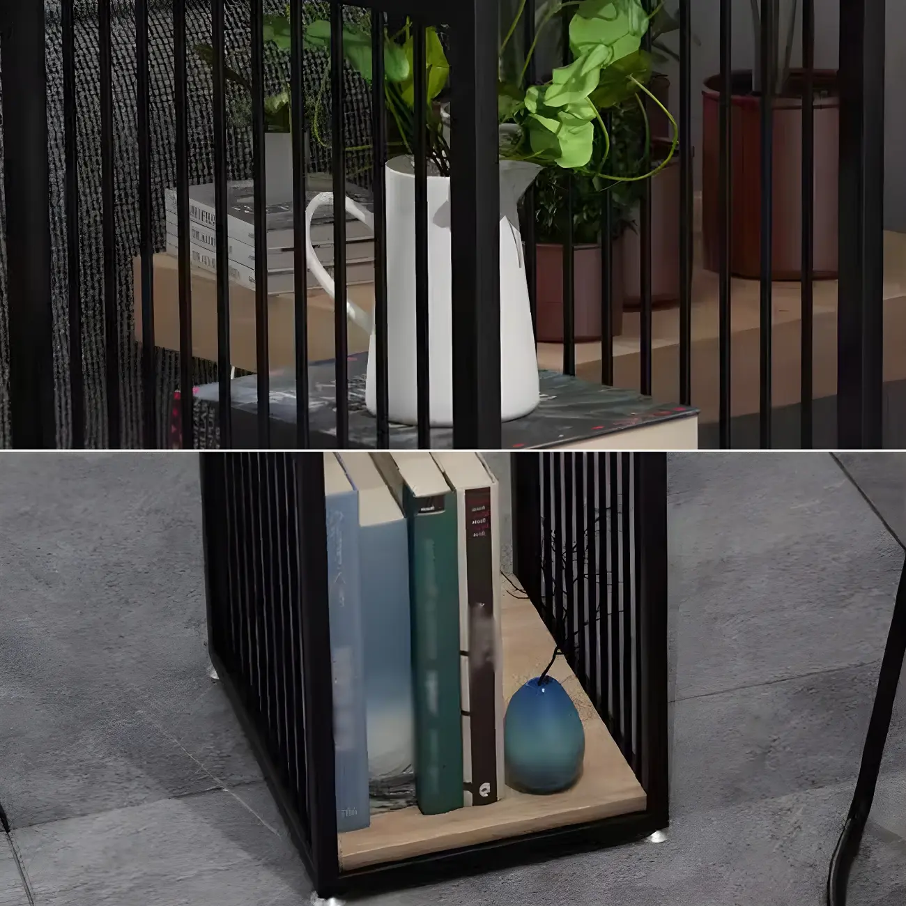 Modern Natural Wooden Metal Storage Bar Tables Image - 6 | homeyfad