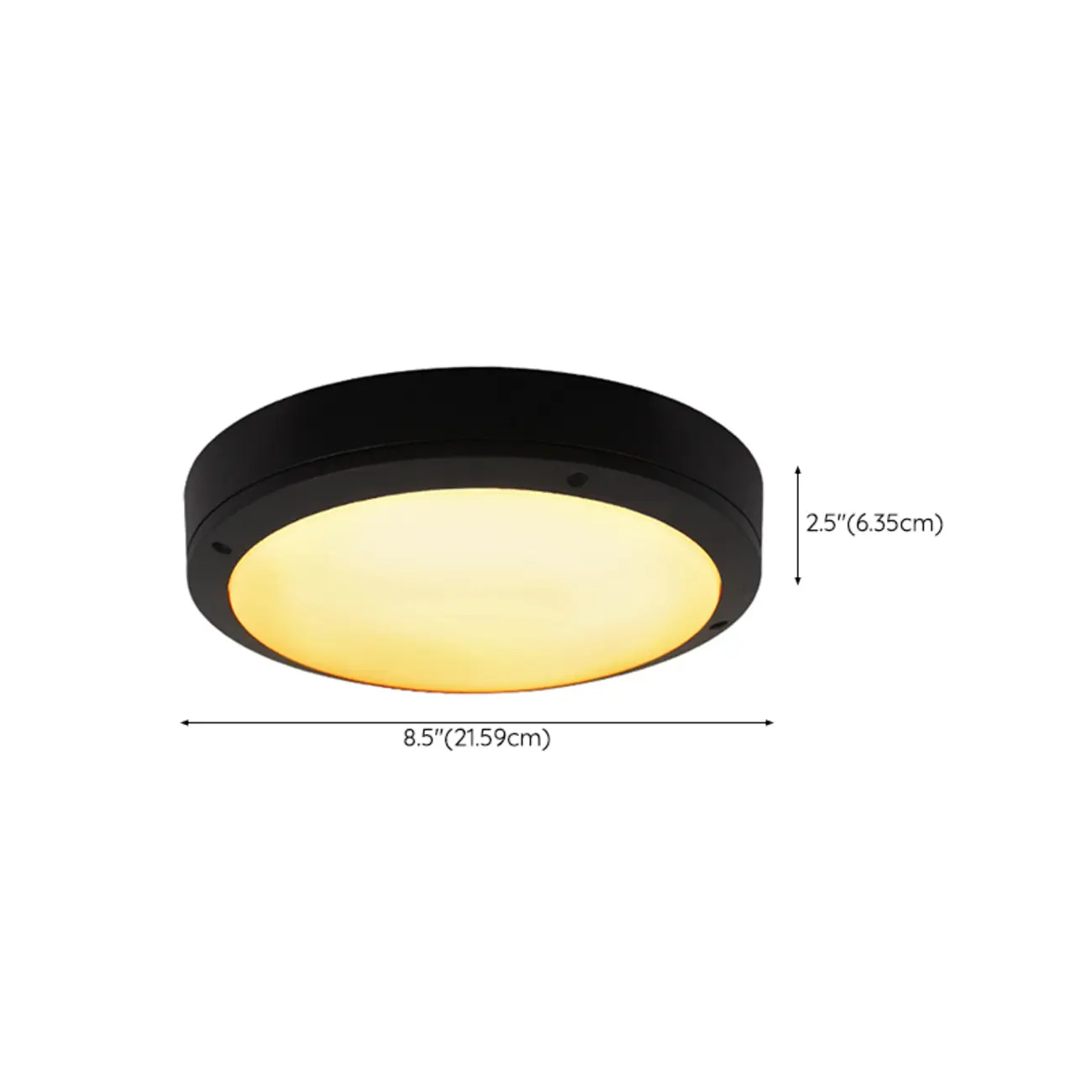 Outdoor Industrial Dimmable LED Flush Mount Ceiling Light | homeyfad
