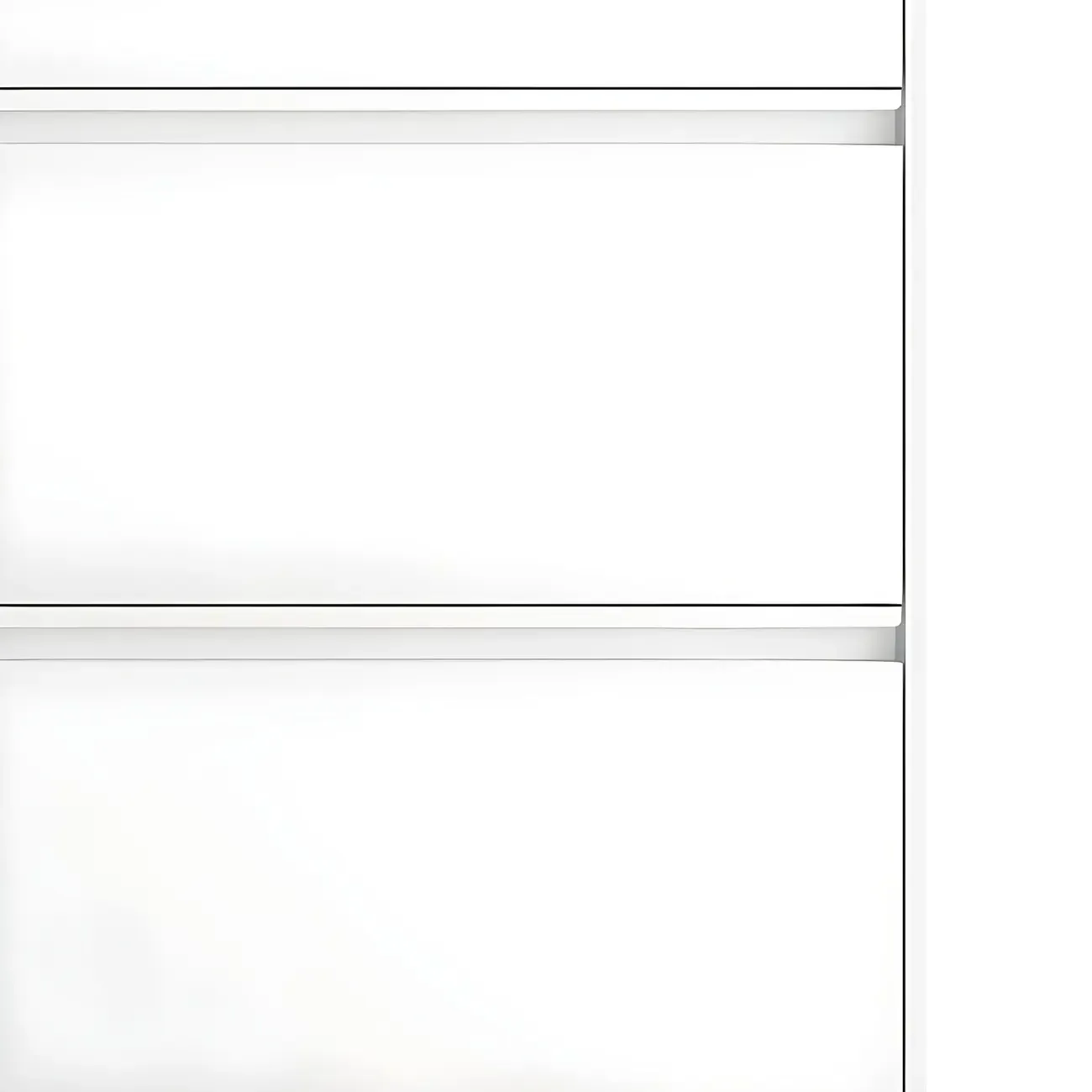 Grey/White Metal Wall Mounted Shoe Storage Cabinet Image - 7