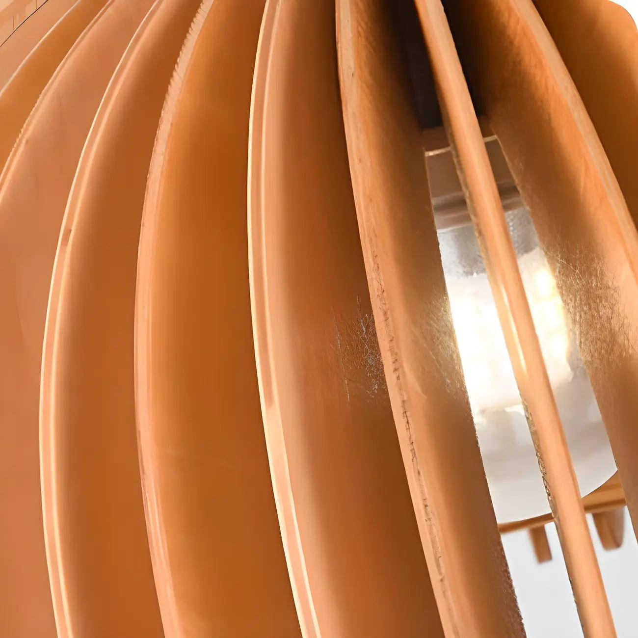 Vintage Walnut Swing Arm Wall Light with Wooden Shade | homeyfad