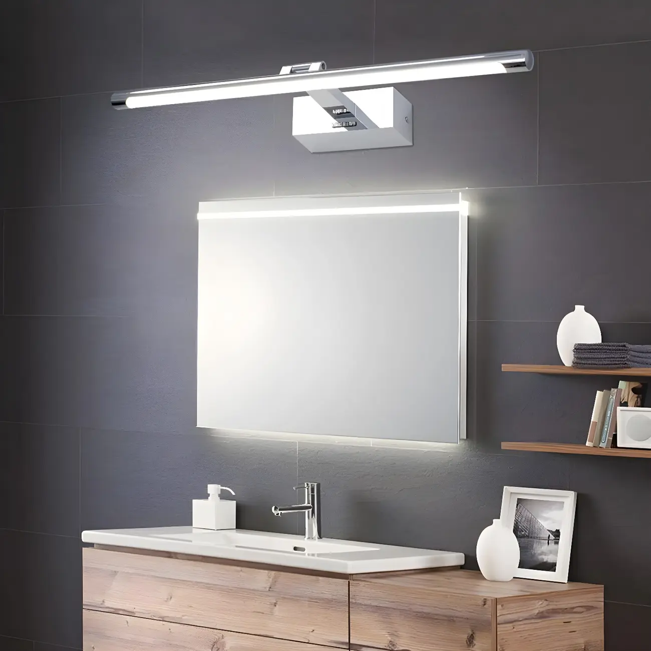 Modern Practicality Metal Vanity Light with LED for Bathroom Image - 5 | homeyfad
