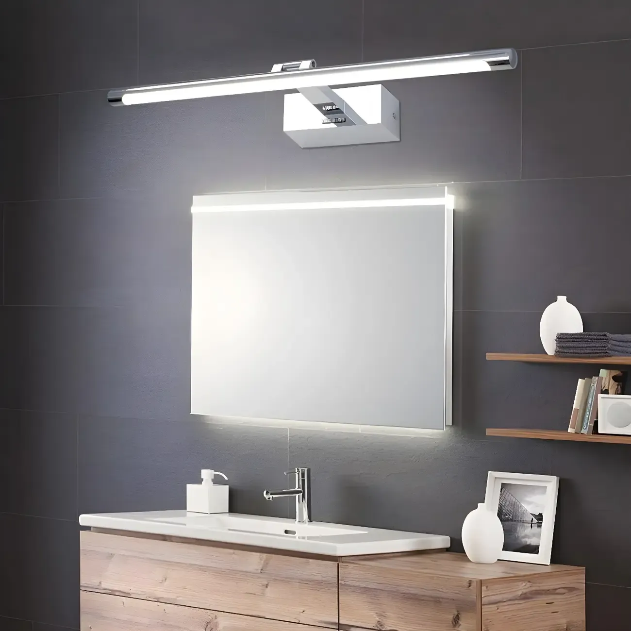Modern Practicality Metal Vanity Light with LED for Bathroom Image - 5