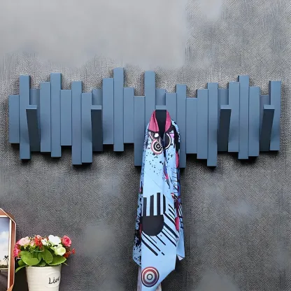 Modern Plastic/Acrylic Wall-Mounted Coat Rack  Image - 1