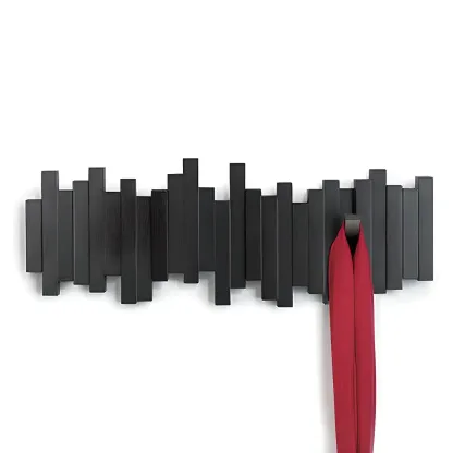 Modern Plastic/Acrylic Wall-Mounted Coat Rack  Image - 4