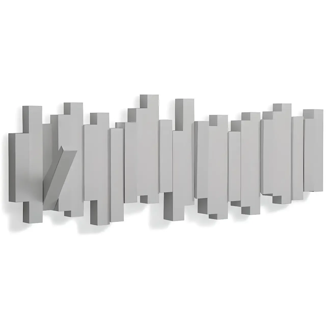Modern Plastic/Acrylic Wall-Mounted Coat Rack Image - 6