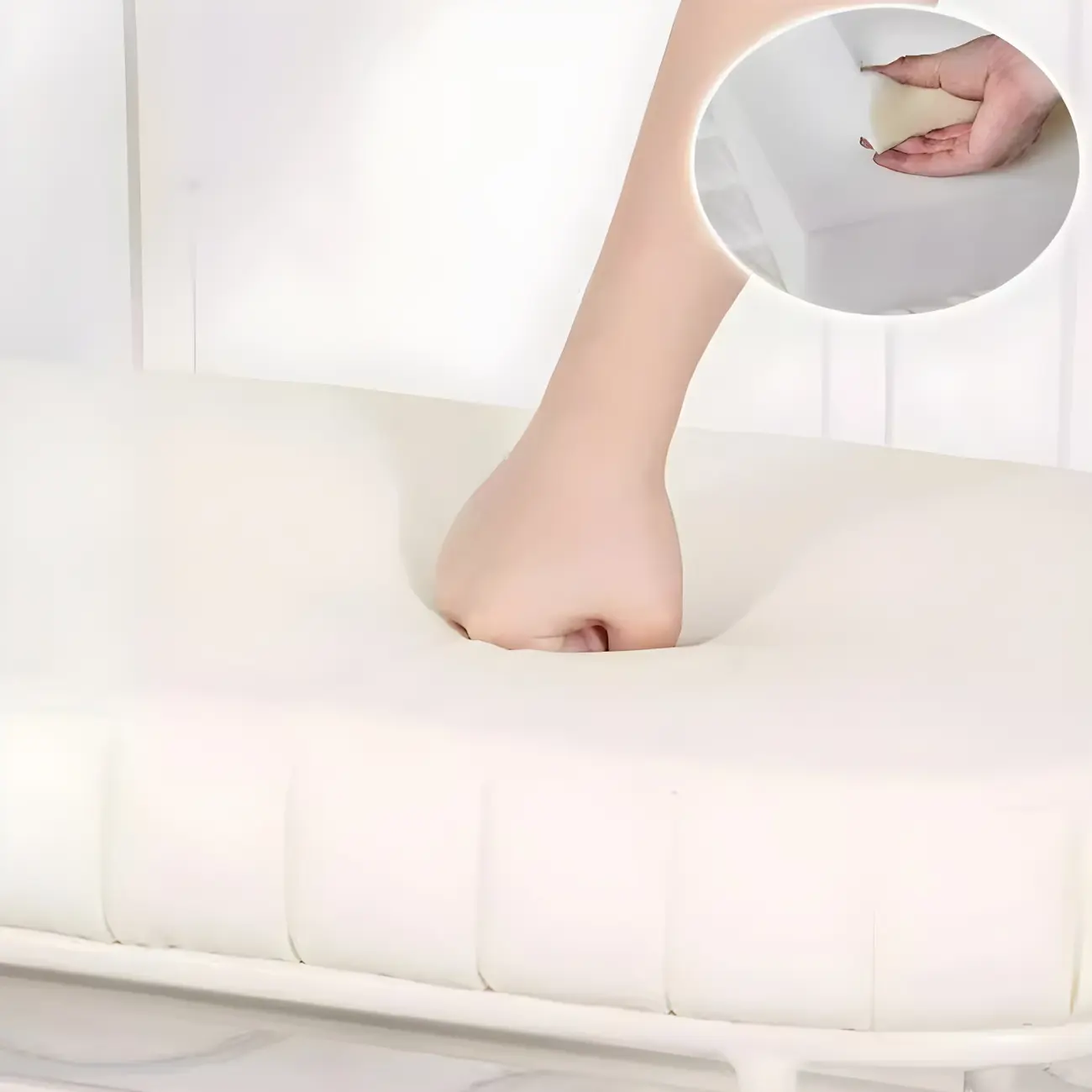 Elegant Oval Metal Cushioned Shoe Rack Bench Image - 11 | homeyfad