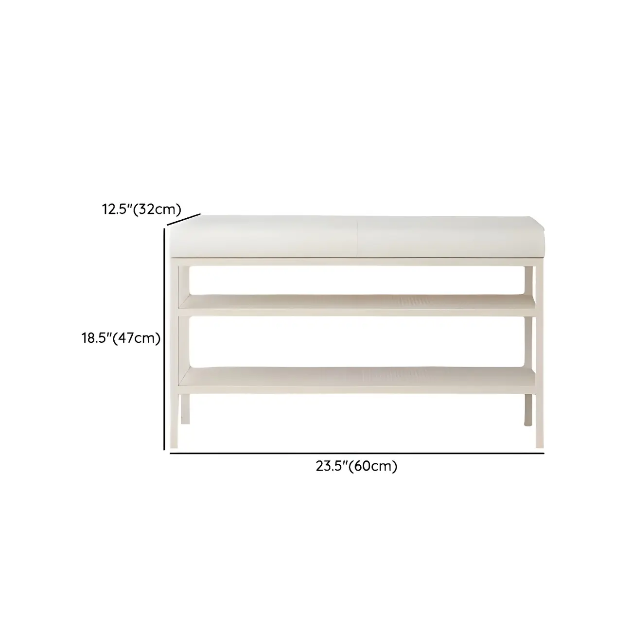 Elegant Oval Metal Cushioned Shoe Rack Bench Image - 19 | homeyfad