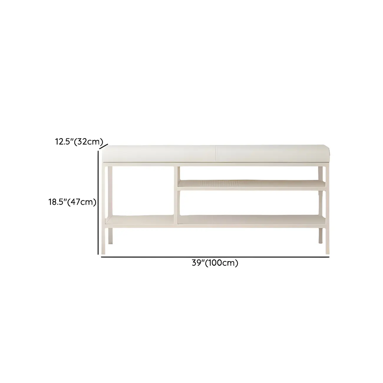 Elegant Oval Metal Cushioned Shoe Rack Bench Image - 21 | homeyfad