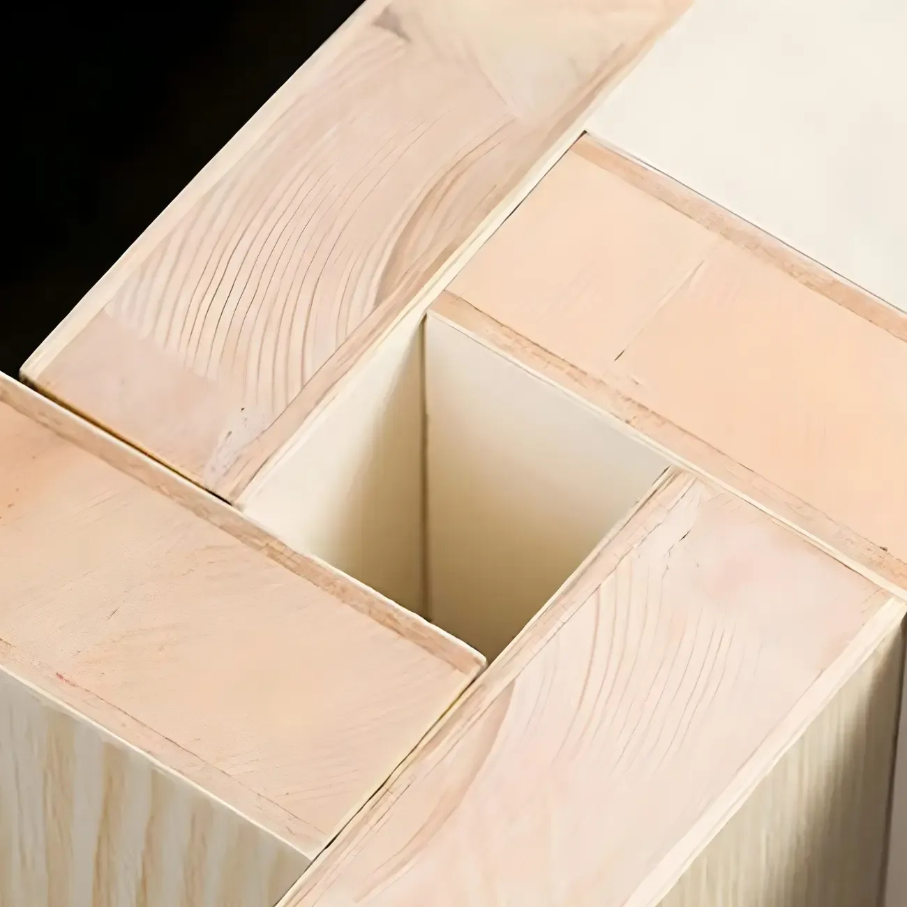 White Wall-Mounted Cube Wood Display Bookcase Image - 10