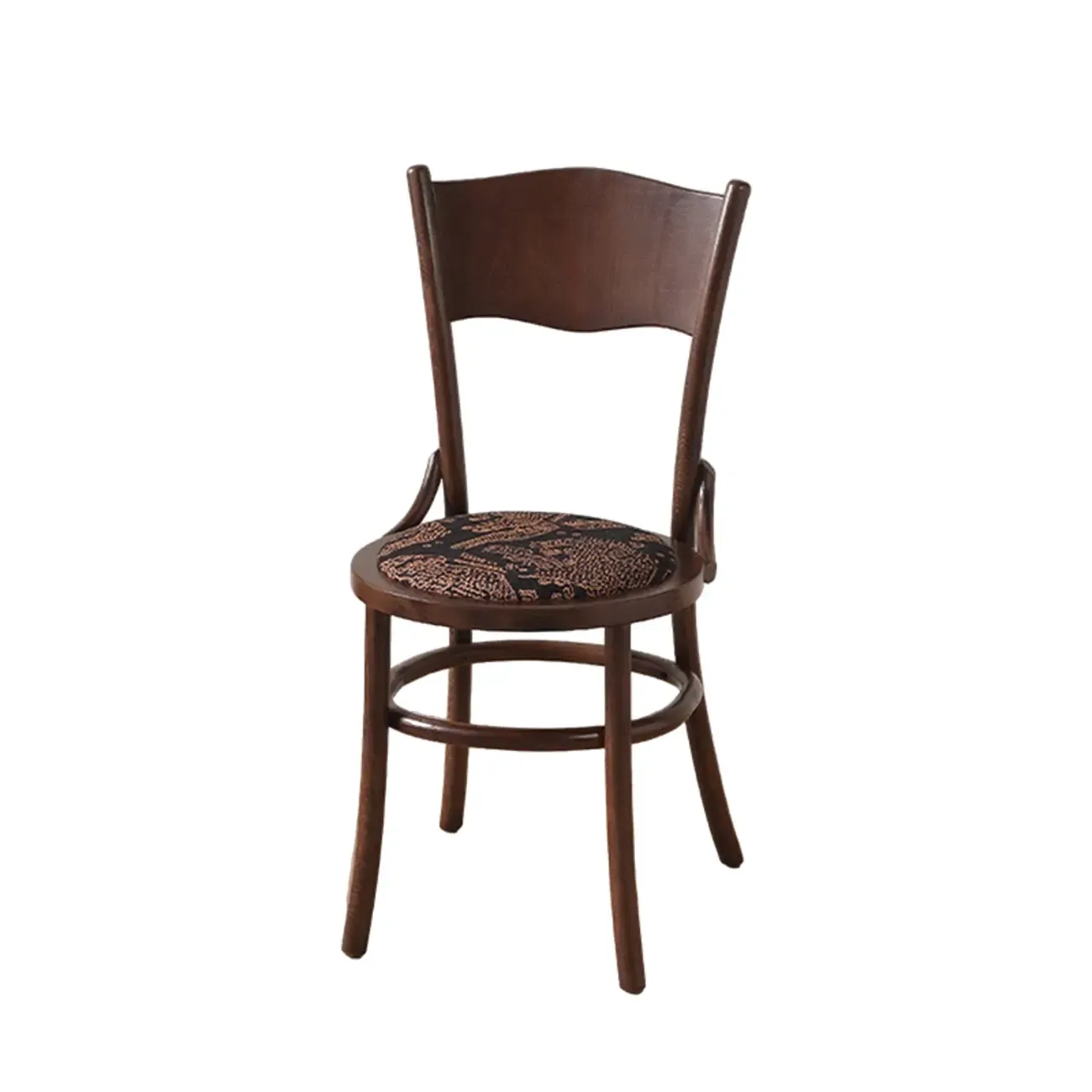 Mid-Century Modern Round Wood Dining Chair Image - 26