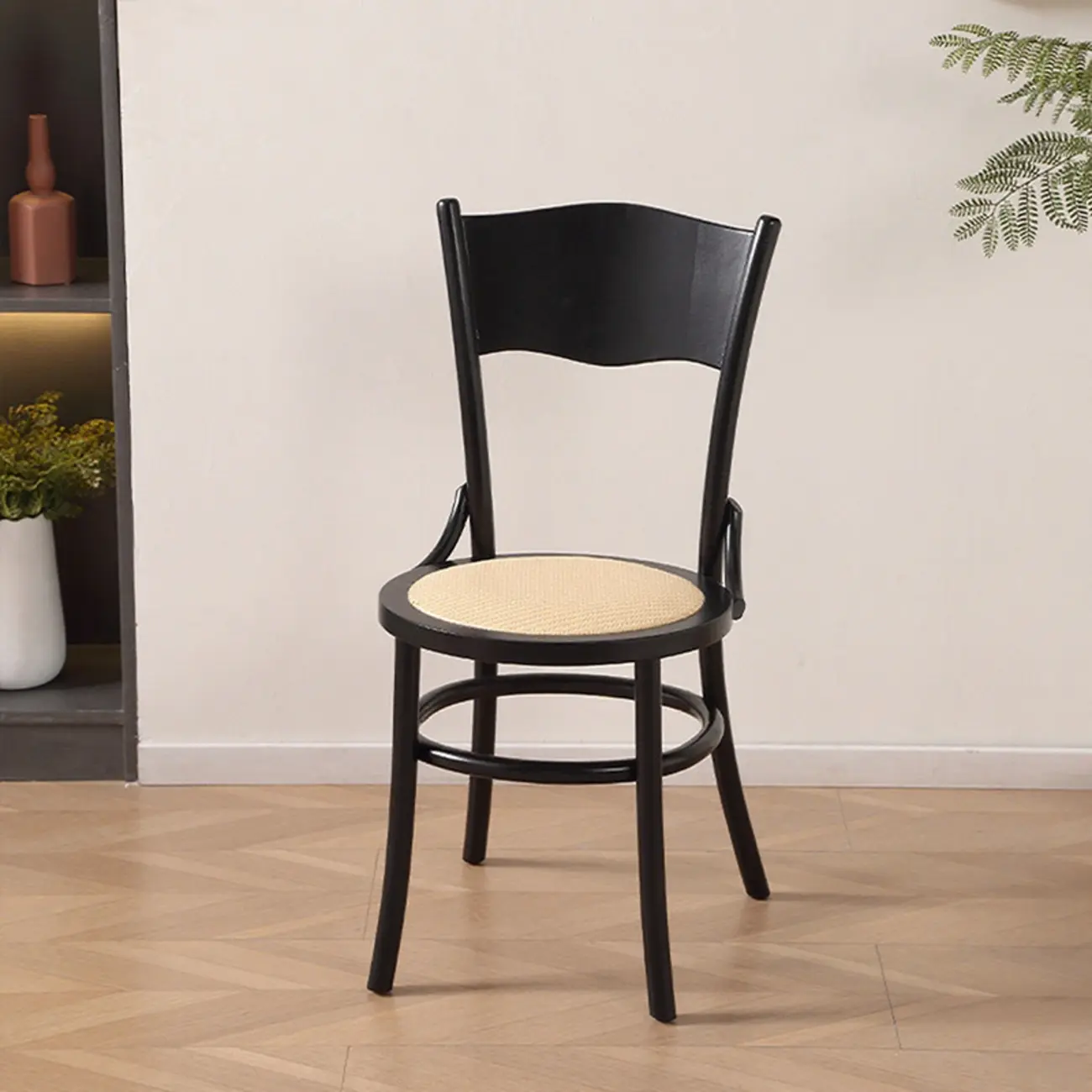 Mid-Century Modern Round Wood Dining Chair Image - 15 | homeyfad