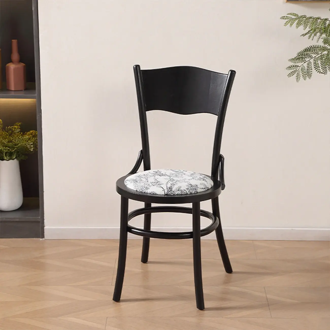 Mid-Century Modern Round Wood Dining Chair Image - 5 | homeyfad