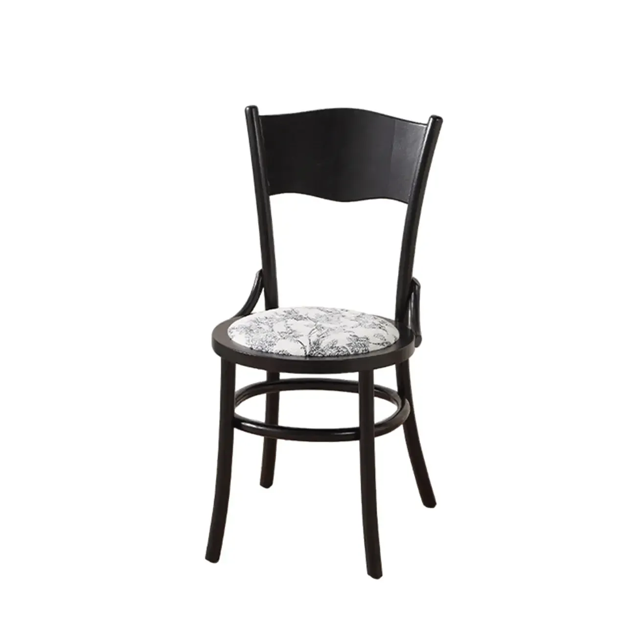 Mid-Century Modern Round Wood Dining Chair Image - 33