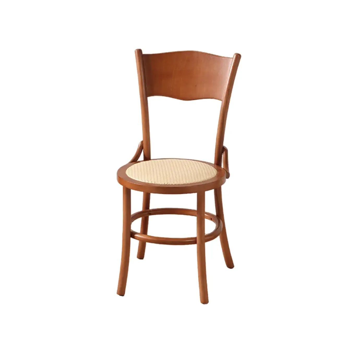 Mid-Century Modern Round Wood Dining Chair Image - 34