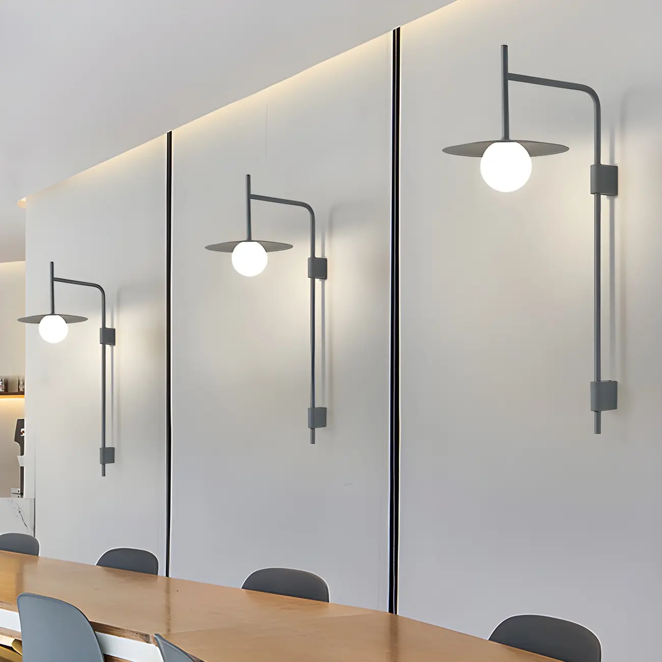 Industrial Frosted Glass Metal Globe Black Wall Sconce | homeyfad