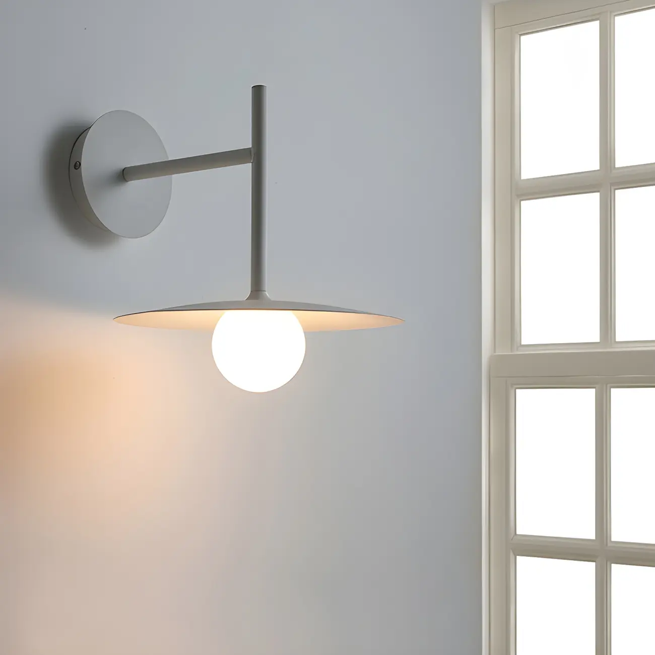 Industrial Frosted Glass Metal Globe Black Wall Sconce | homeyfad