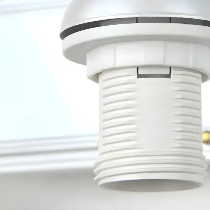 Vintage White Floral Vanity Light with Unique Accents Image - 8