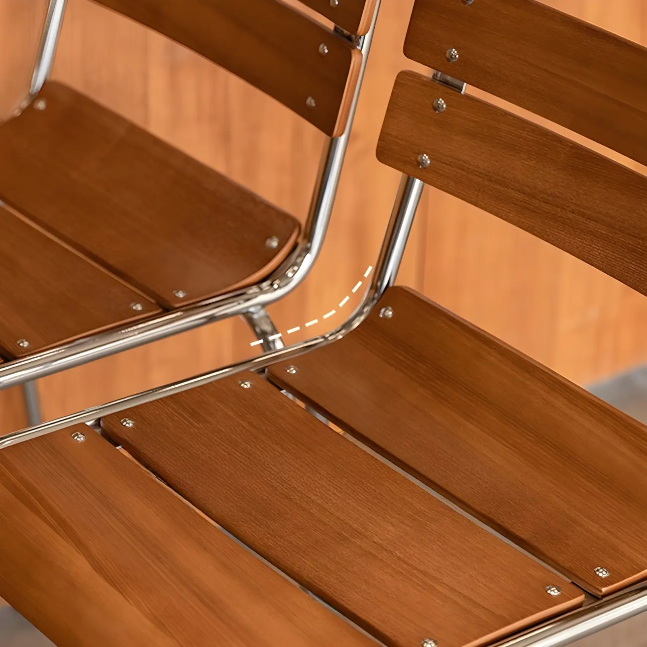 Durable Steel Frame Comfortable Brown Wood Back Bar Stool Image - 6 | homeyfad