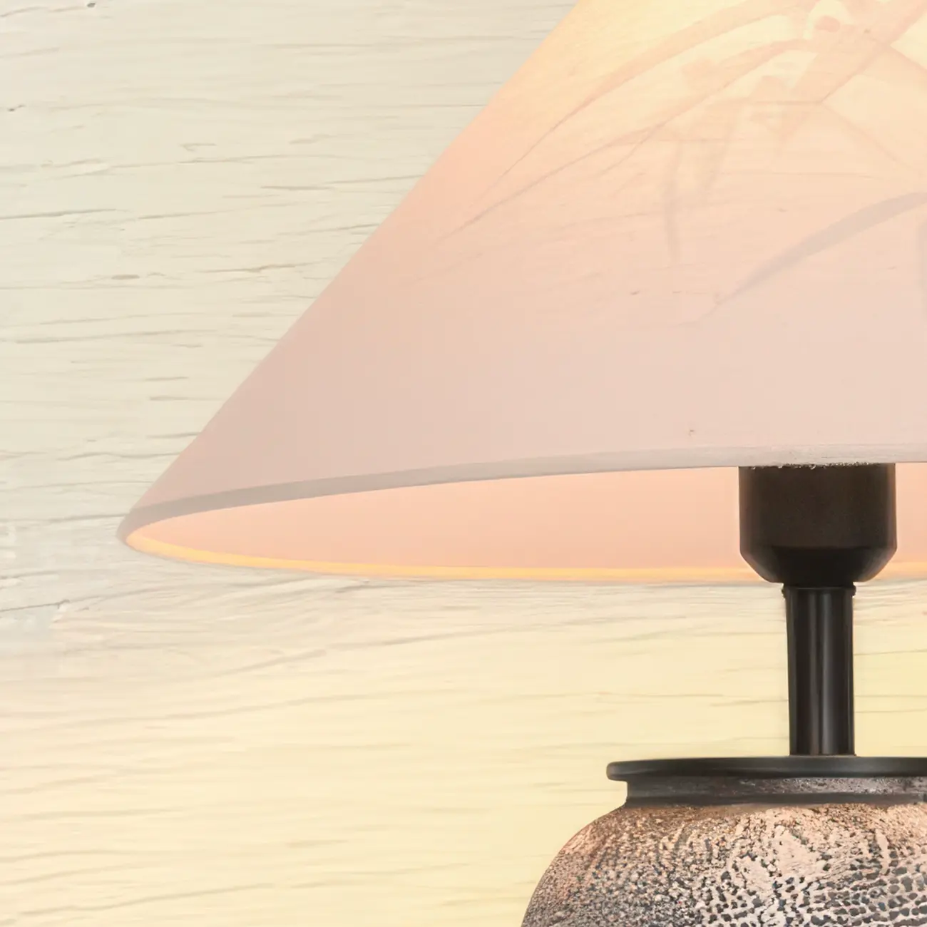 Modern Gray Ceramic Table Lamp with Fabric Shade Image - 5 | homeyfad
