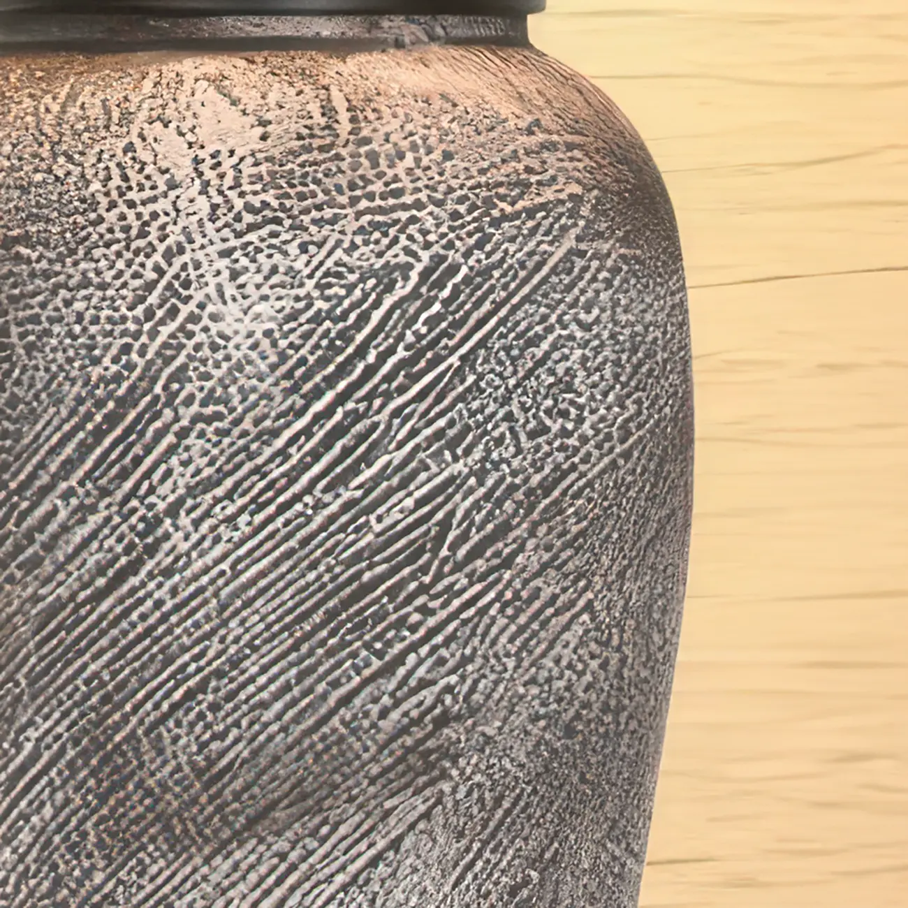 Modern Gray Ceramic Table Lamp with Fabric Shade Image - 6 | homeyfad