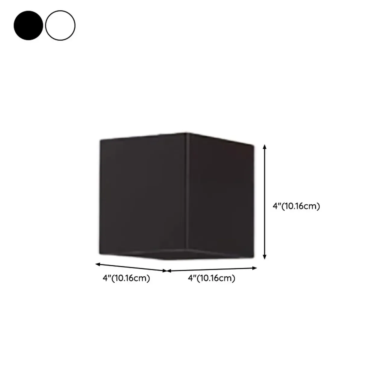 Square Modern Black Metal  LED Wall Sconce for Hallway 2-Light  Image - 13