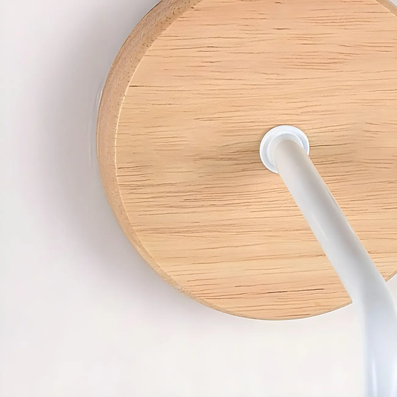 Modern Minimalist Wood Wall Light with Glass Shade Image - 9 | homeyfad