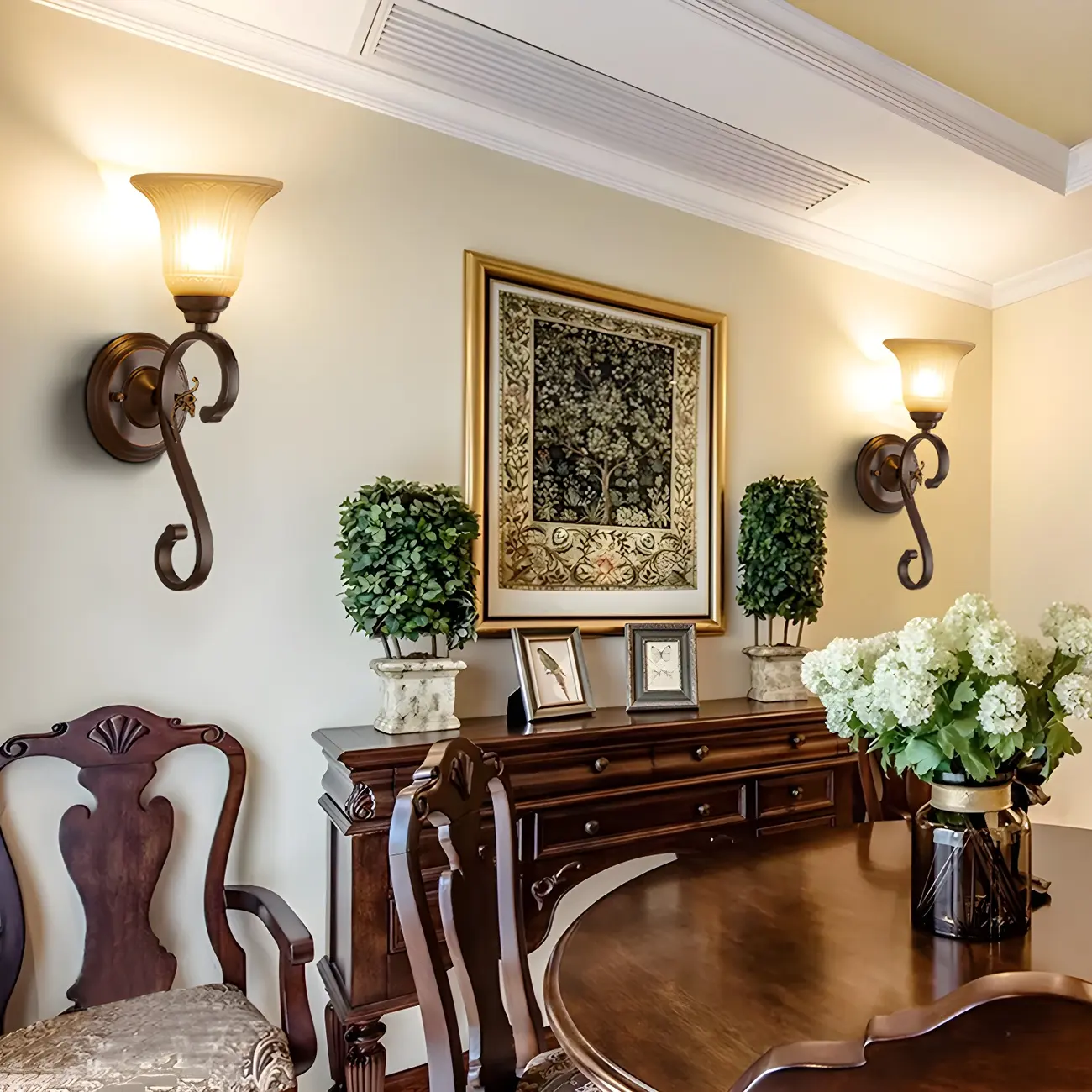 Modern Metal LED Wall Sconce Fixture with Glass Shade | homeyfad