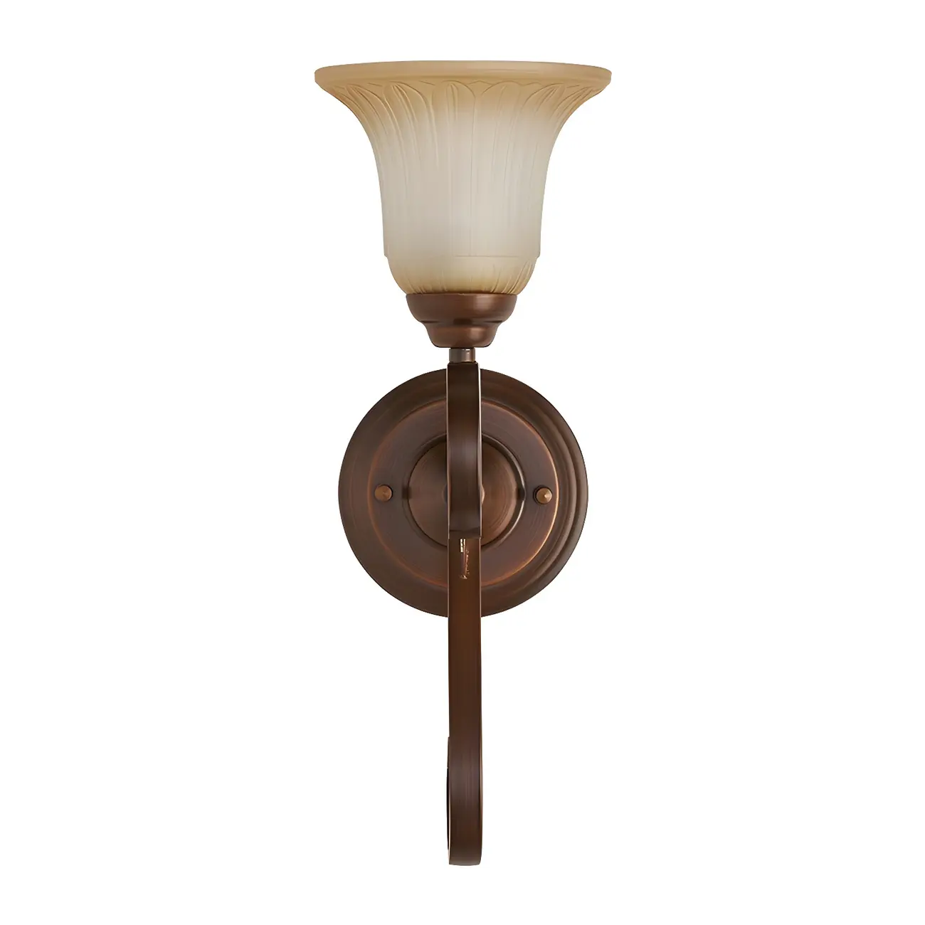 Modern Metal LED Wall Sconce Fixture with Glass Shade | homeyfad