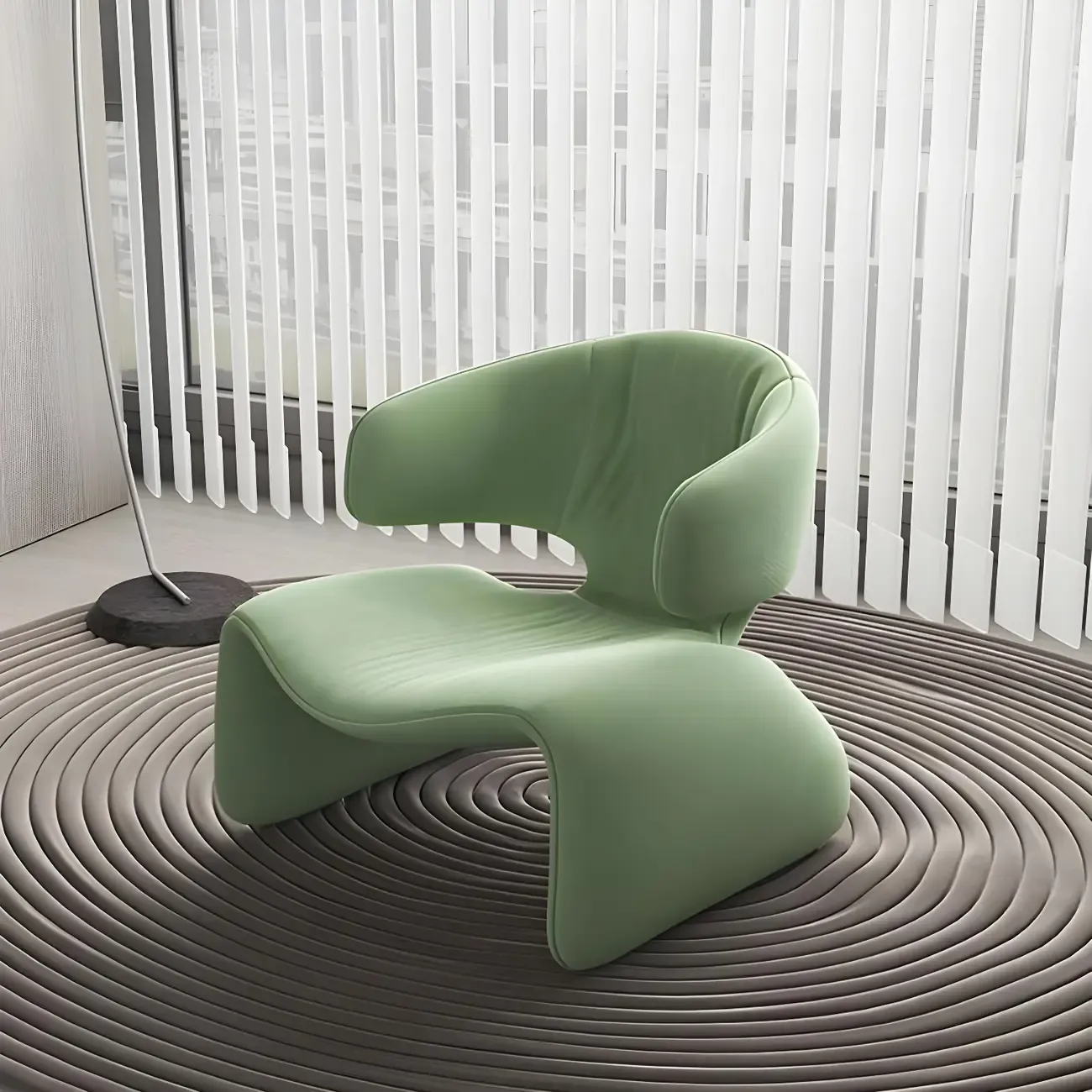Stylish Velvet Accent Chair with Ergonomic for Living Room Image - 1