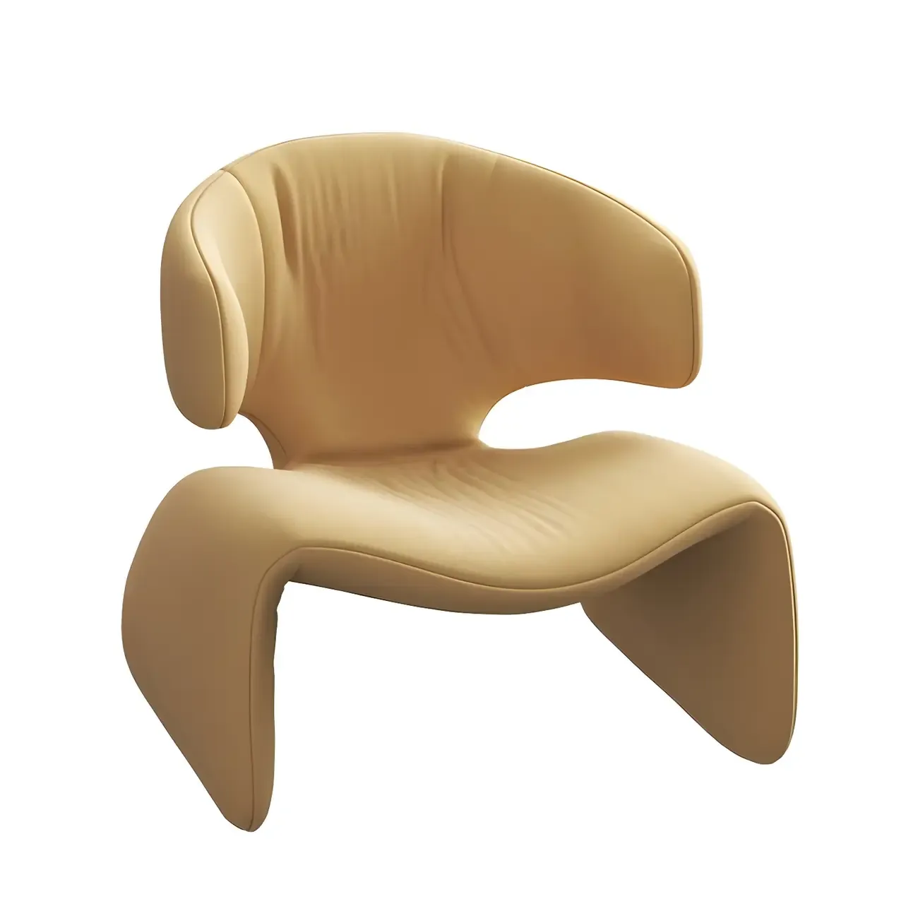 Stylish Velvet Accent Chair with Ergonomic for Living Room Image - 4