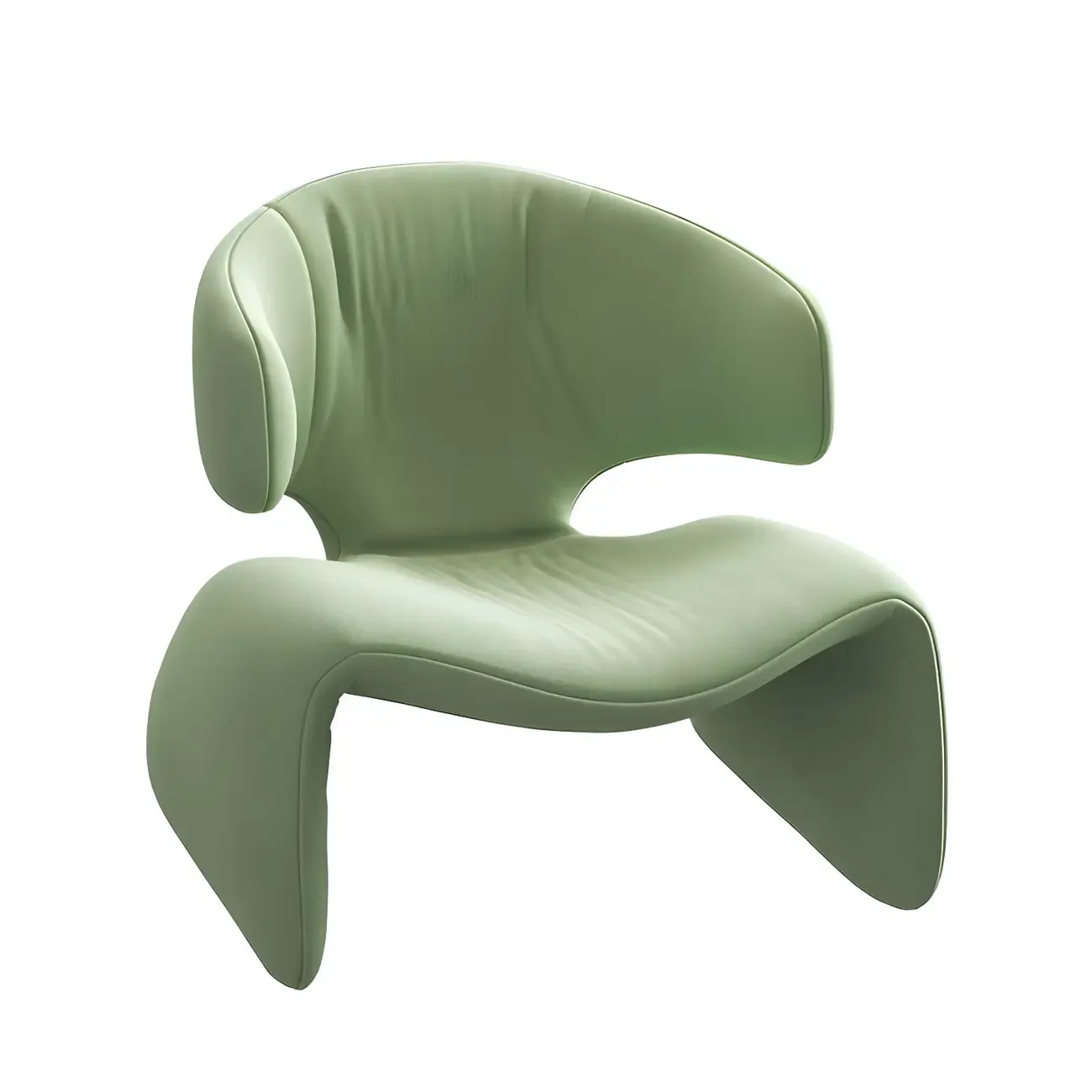 Stylish Velvet Accent Chair with Ergonomic for Living Room Image - 5