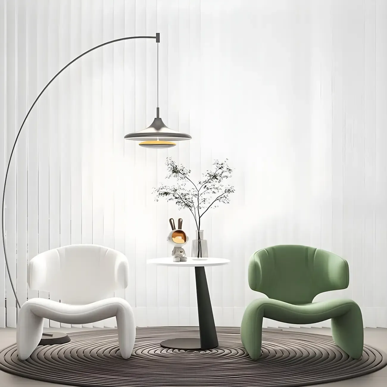 Stylish Velvet Accent Chair with Ergonomic for Living Room Image - 6
