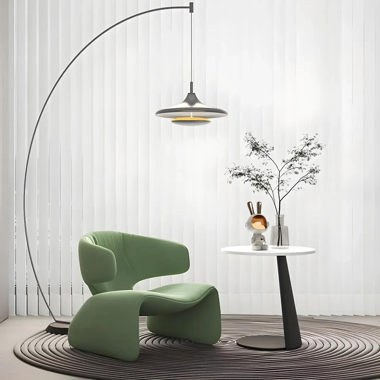 Stylish Velvet Accent Chair with Ergonomic for Living Room Image - 9