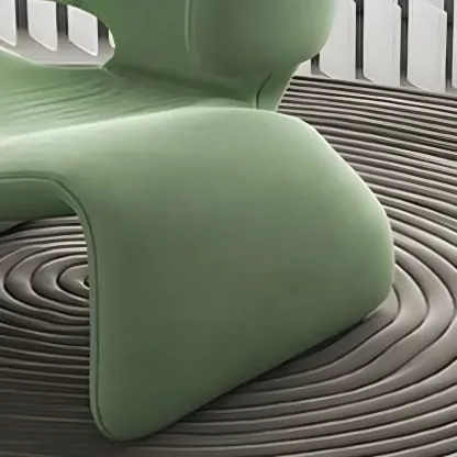 Stylish Velvet Accent Chair with Ergonomic for Living Room Image - 10